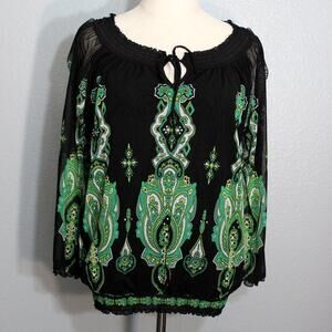 INC International Concepts Boho Top Size Medium